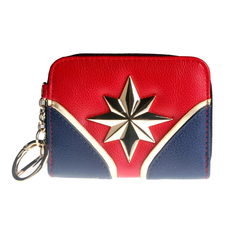 Monedero tarjetero Capitana Marvel Avengers Cartera De Mujer