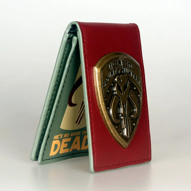 Cartera star wars billetera guerra de las galaxias mandalorian