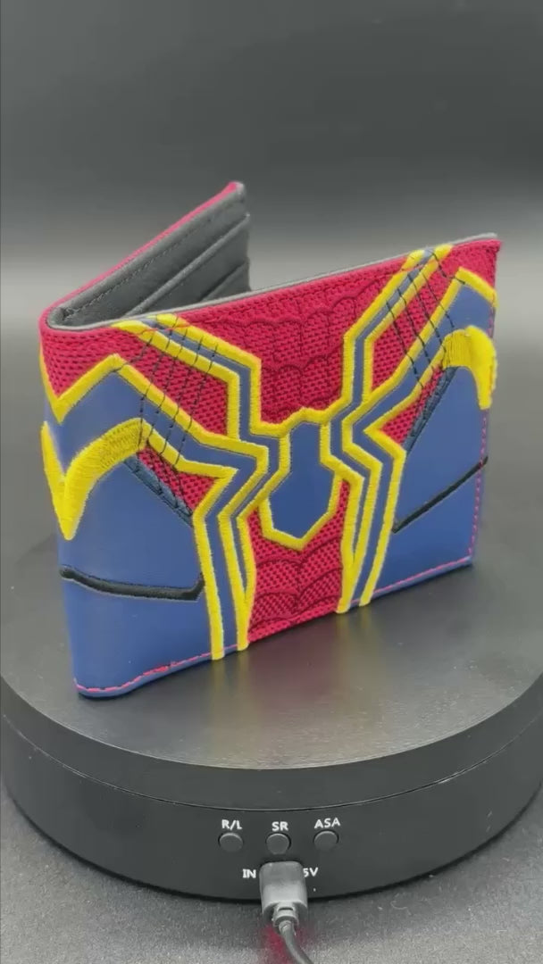 Cartera Hombre Araña Spiderman Traje Iron Spider Para Regalo